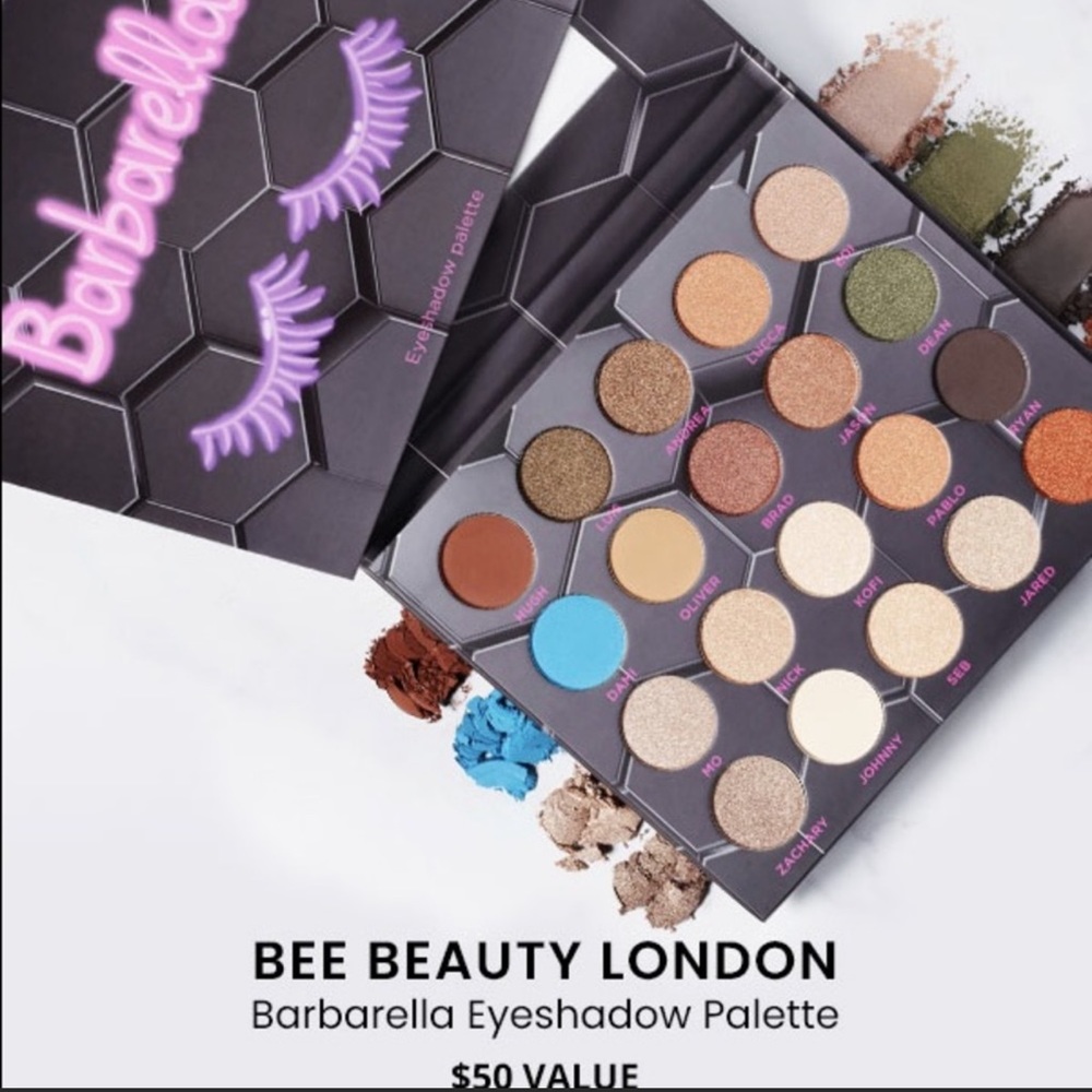 BEEBEAUTY LONDON BARBARELLA EYESHADOW PALETTE